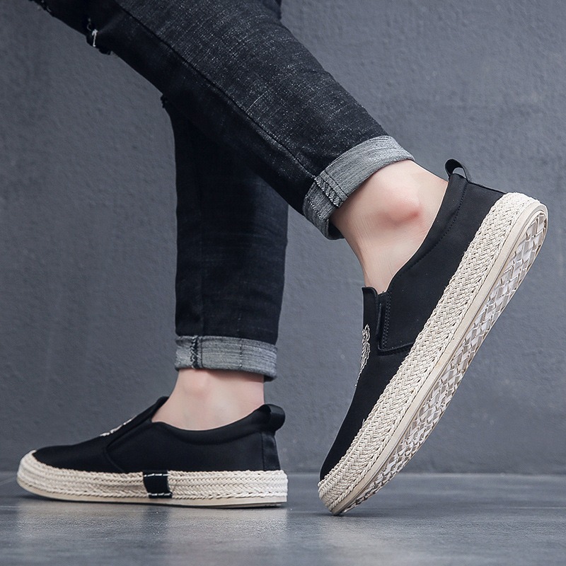 black Breathable shoes for man - Espadrille Slip On 리뷰 및 가격
