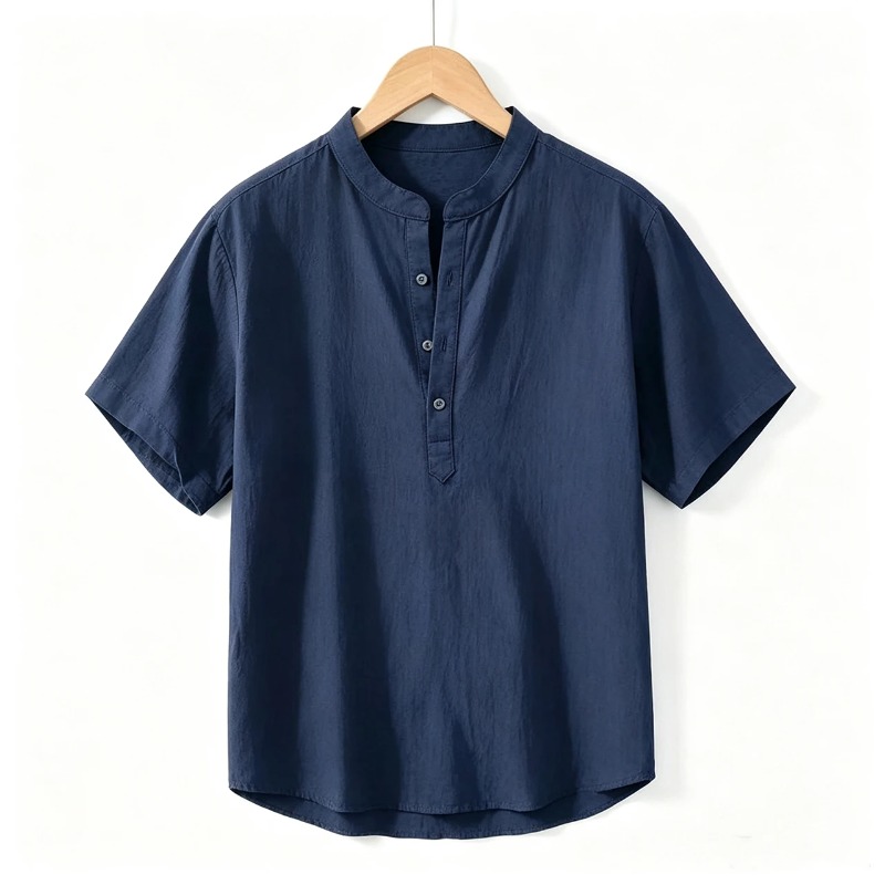 Summer Mens Short Sleeve Shirt - Linen Shirt Breathable 리뷰 및 가격