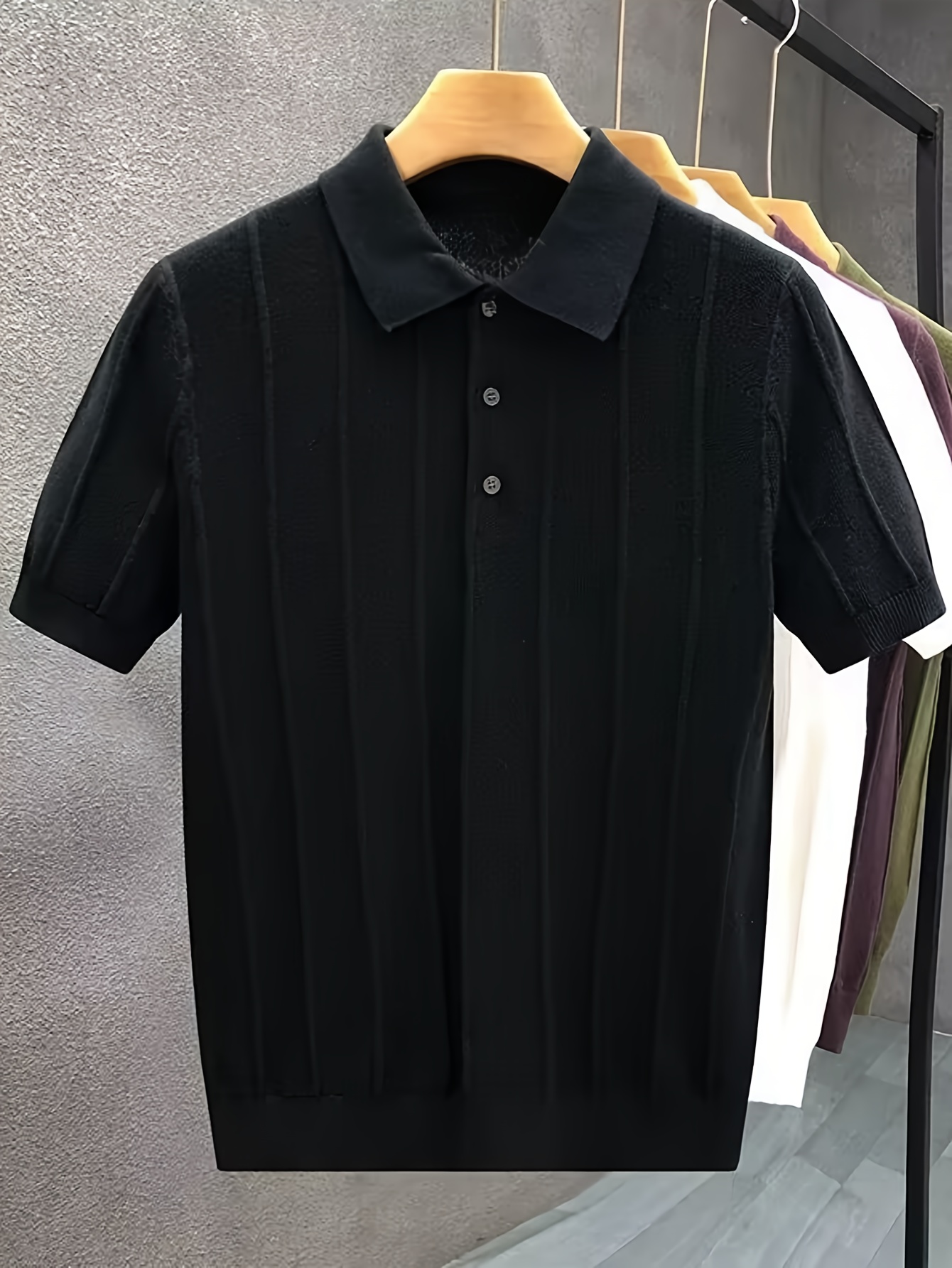 High-end luxury vertical strip - Polo Shirt Pique 리뷰 및 가격