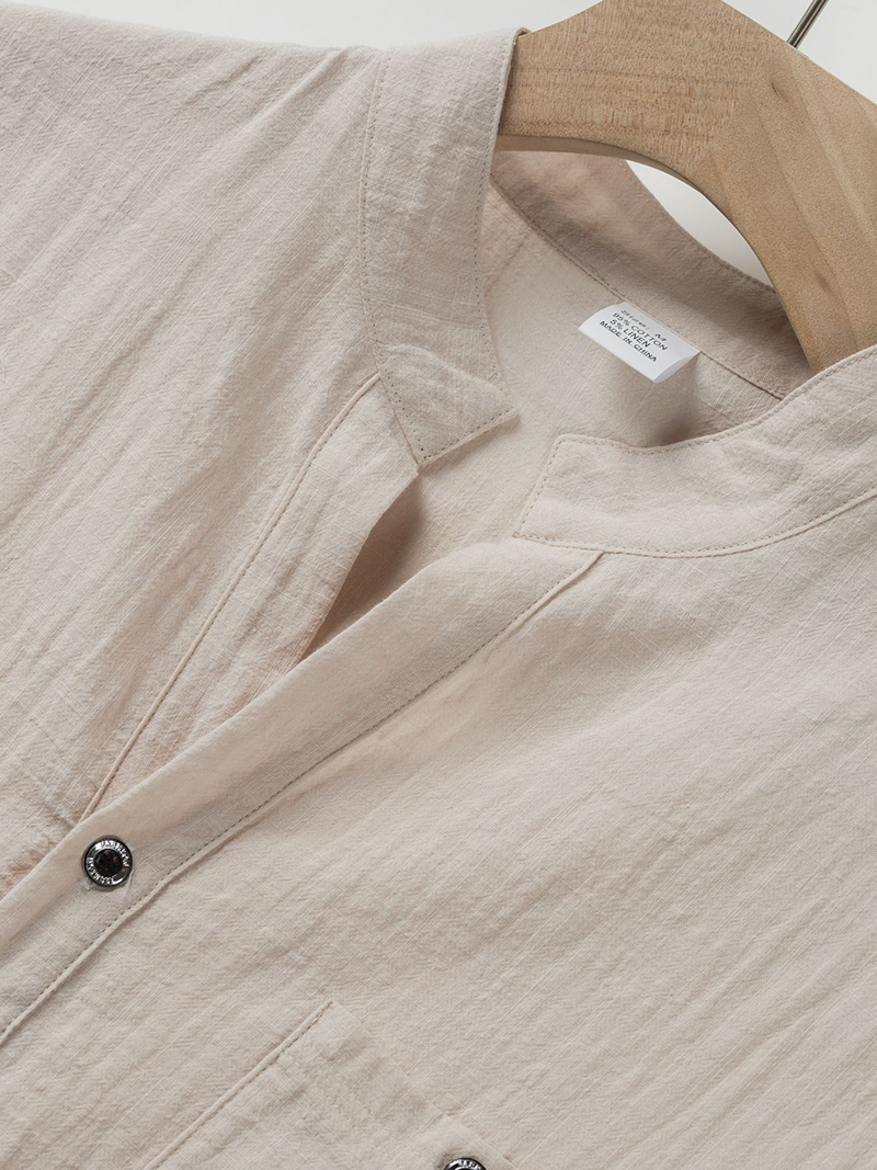 Men's Cotton Linen Henley Shir - Linen Shirt Breathable 리뷰 및 가격