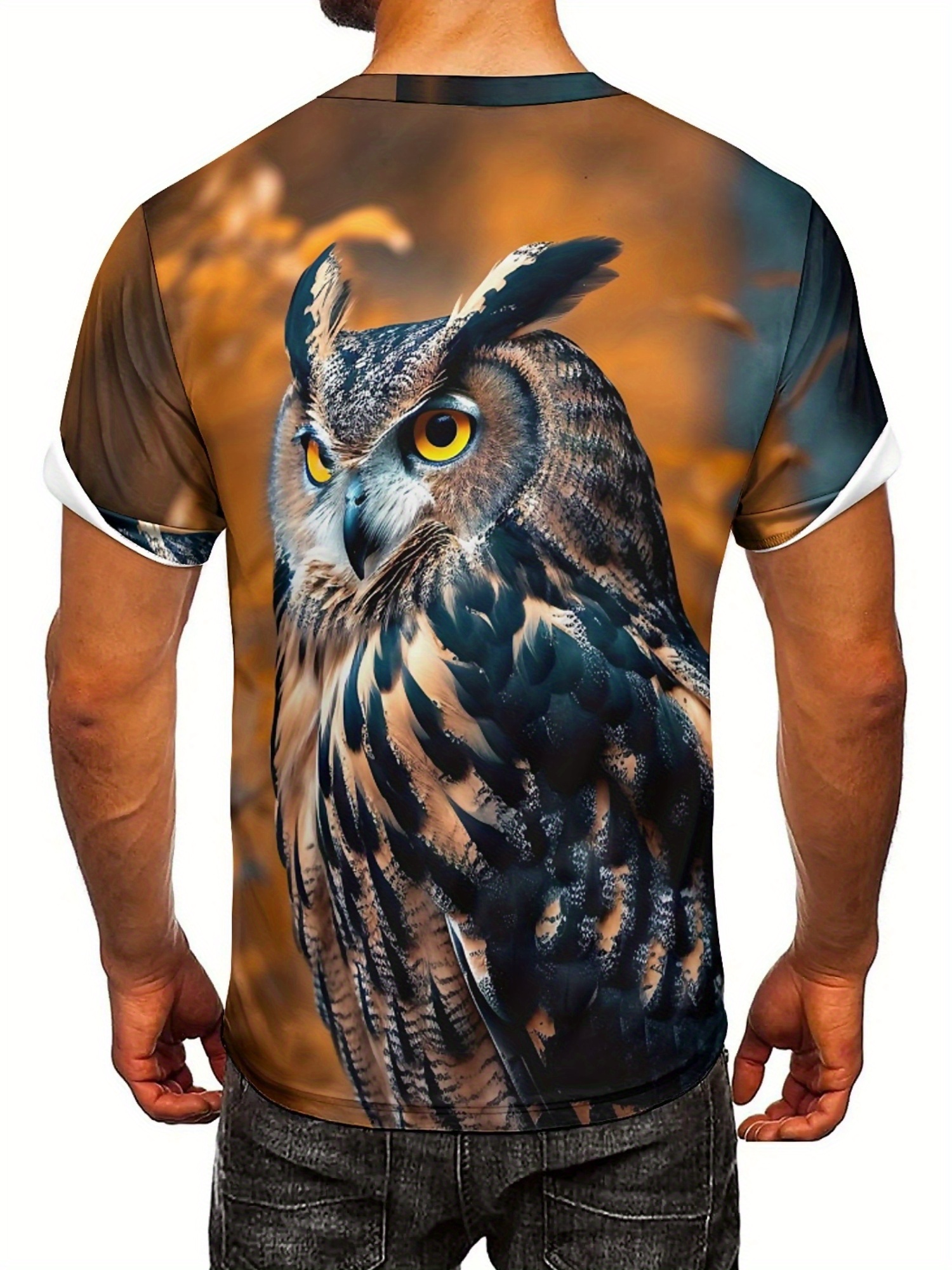 Men's & Women's 3D Print Owl G - Tee Graphic Print 리뷰 및 가격