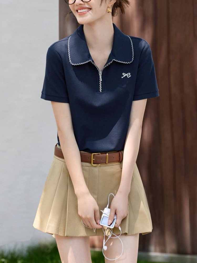 Women's Slim Fit Figure Flatte - Polo Shirt Pique 리뷰 및 가격