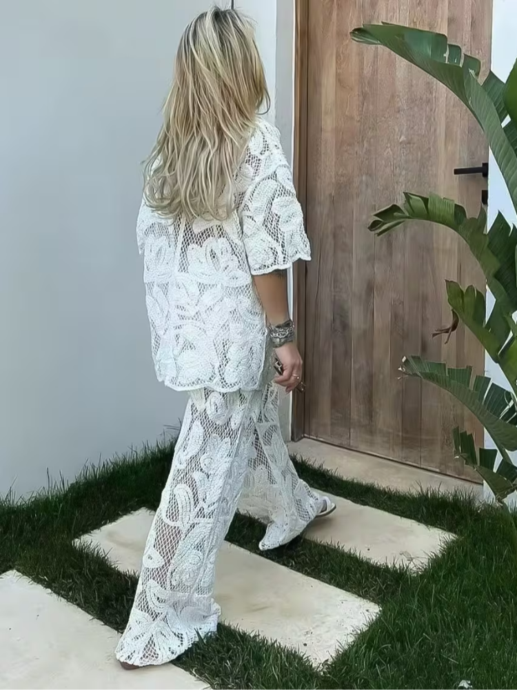 Women's Stylish 2 Piece Set Cr - Resort Shirt Floral 리뷰 및 가격