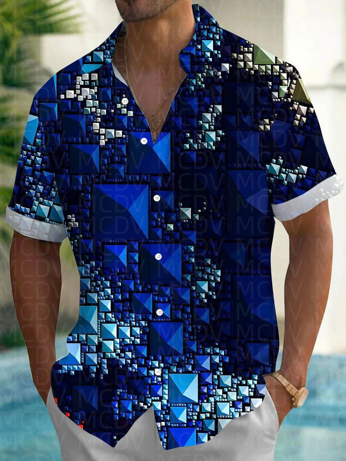 Sun Pattern Style Men's Hawaii - Shirt Camp Collar 리뷰 및 가격
