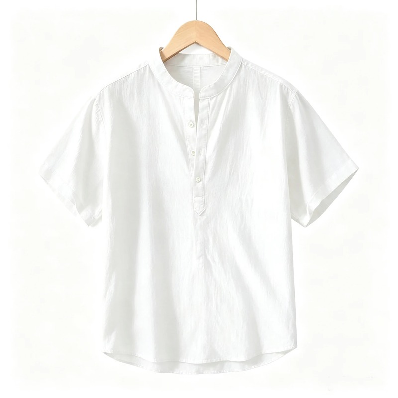 Summer Thin Short-sleeved Shir - Linen Shirt Breathable 리뷰 및 가격