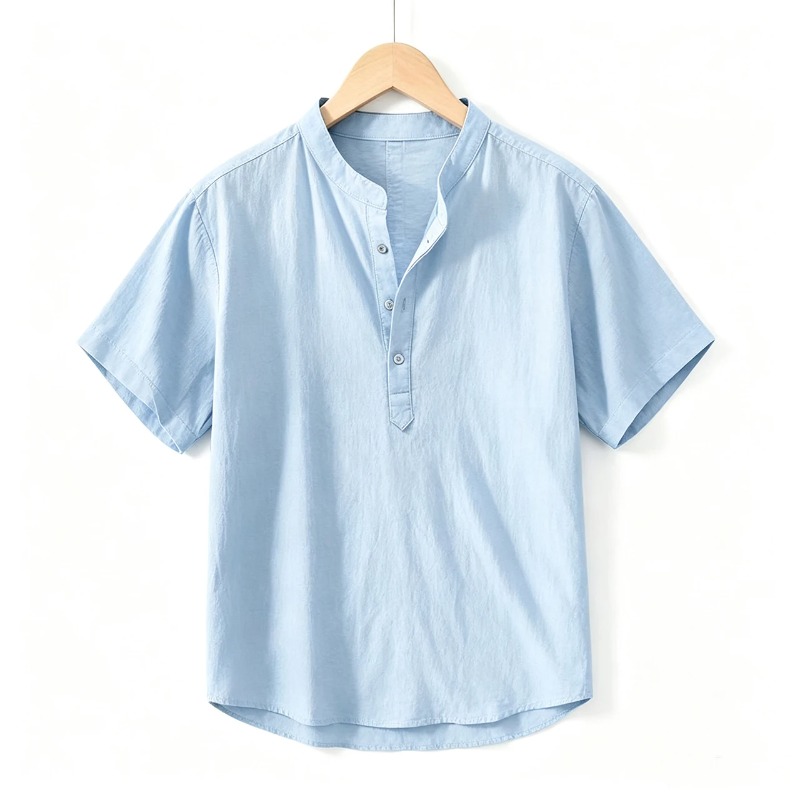 Summer Thin Short-sleeved Shir - Linen Shirt Breathable 리뷰 및 가격