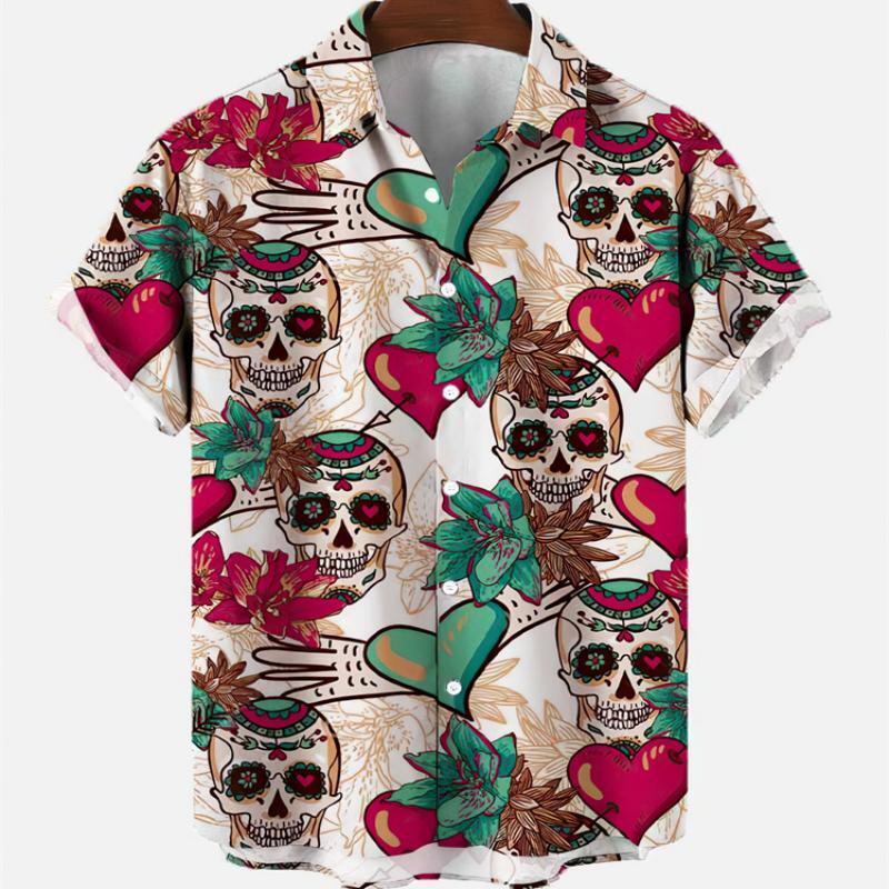 Summer Men's Fashion Casual So - Resort Shirt Floral 리뷰 및 가격