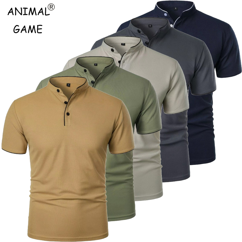 New Men's Short Sleeve Collar  - Polo Shirt Pique 리뷰 및 가격