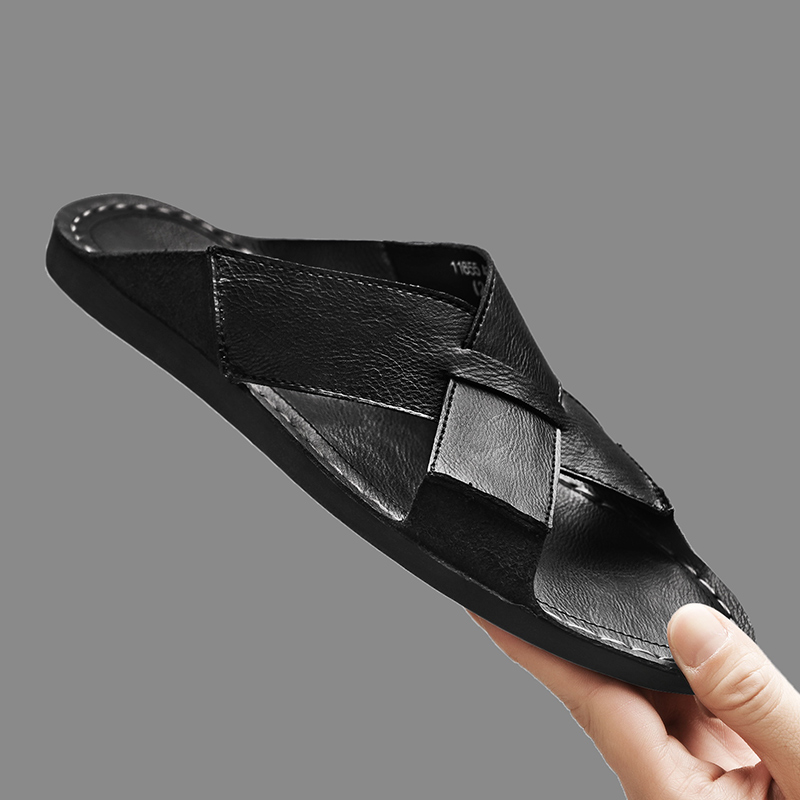 Fashion Genuine Leather Men Sl - Flip Flop Leather Men 리뷰 및 가격