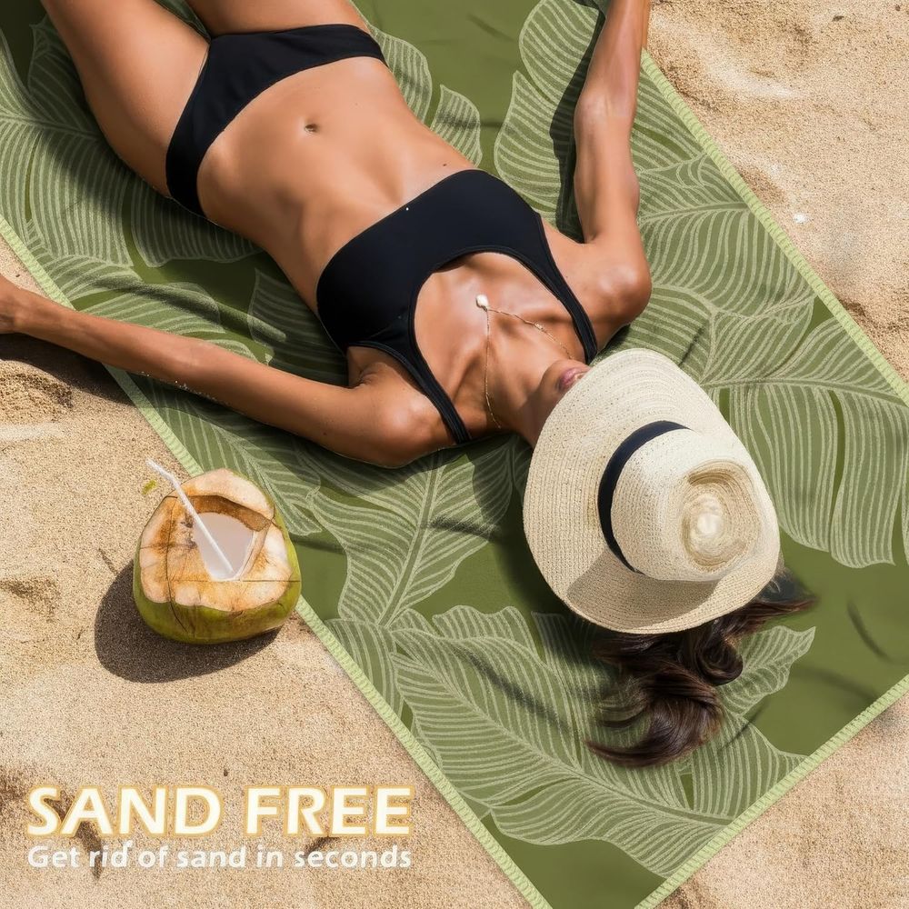 Large Quick-Dry Sand-Free Beac - Beach Towel Large 리뷰 및 가격