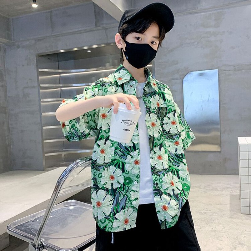 Boys' Floral Shirt Summer Set  - Resort Shirt Floral 리뷰 및 가격