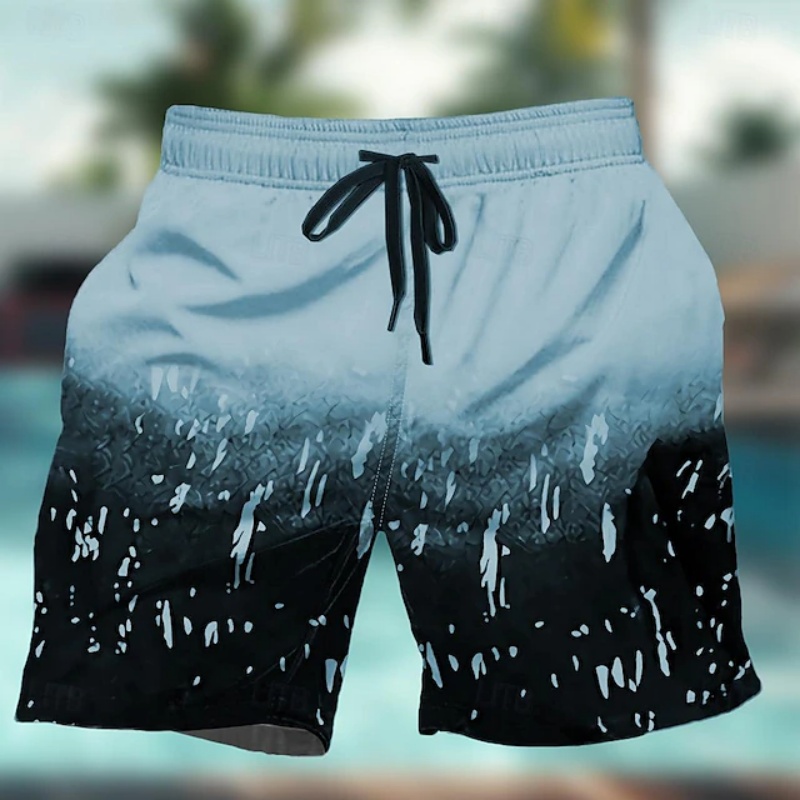 Gradient Colorful Graphic Swim - Trunks Board Surf 리뷰 및 가격