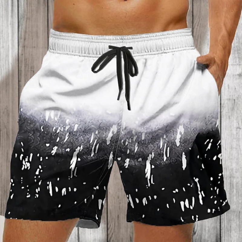 Gradient Colorful Graphic Swim - Trunks Board Surf 리뷰 및 가격