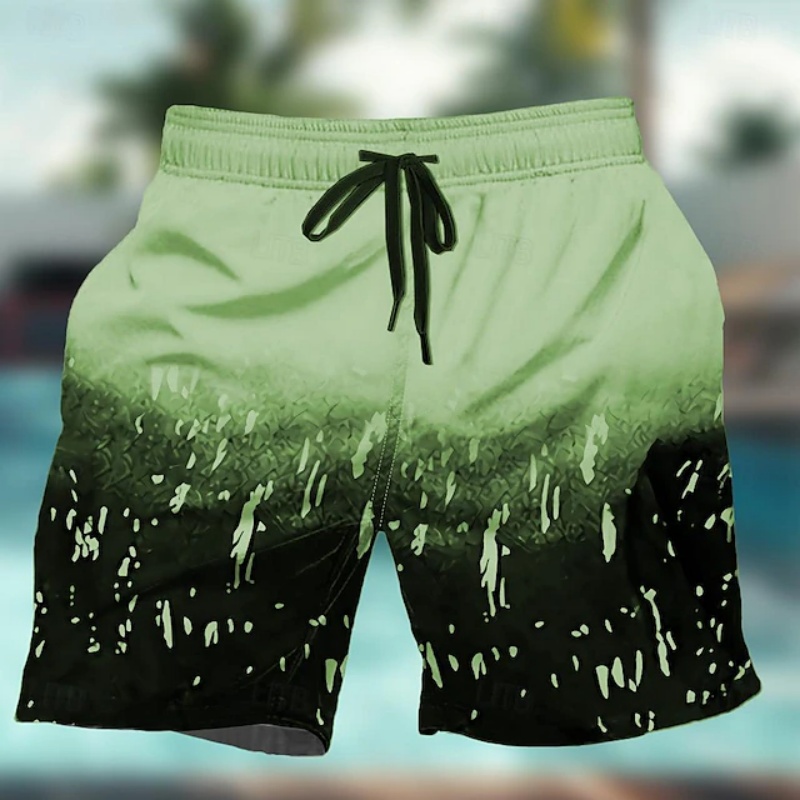 Gradient Colorful Graphic Swim - Trunks Board Surf 리뷰 및 가격