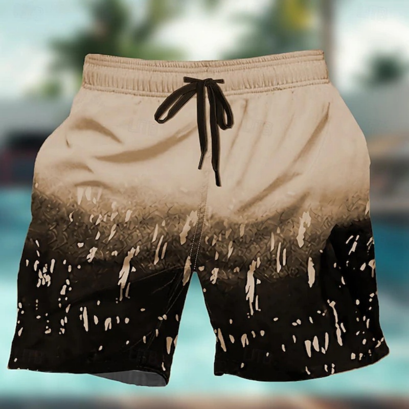 Gradient Colorful Graphic Swim - Trunks Board Surf 리뷰 및 가격