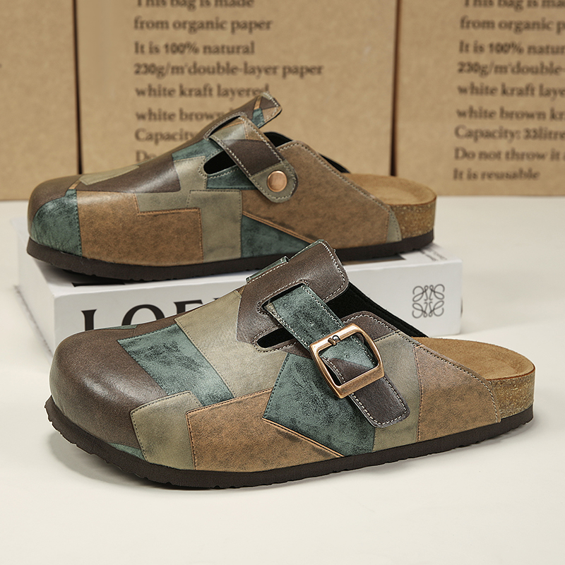 Unisex Cork Closed Toe Slipper - Flip Flop Leather Men 리뷰 및 가격