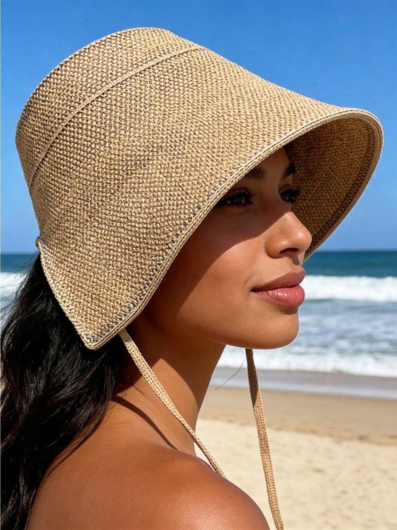 Straw Wide-Brim Sun Hat For Wo - Bucket Hat Straw 리뷰 및 가격