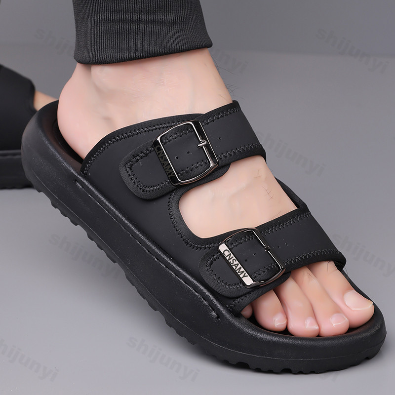Men's Slippers 2025 Summer Bre - Flip Flop Leather Men 리뷰 및 가격