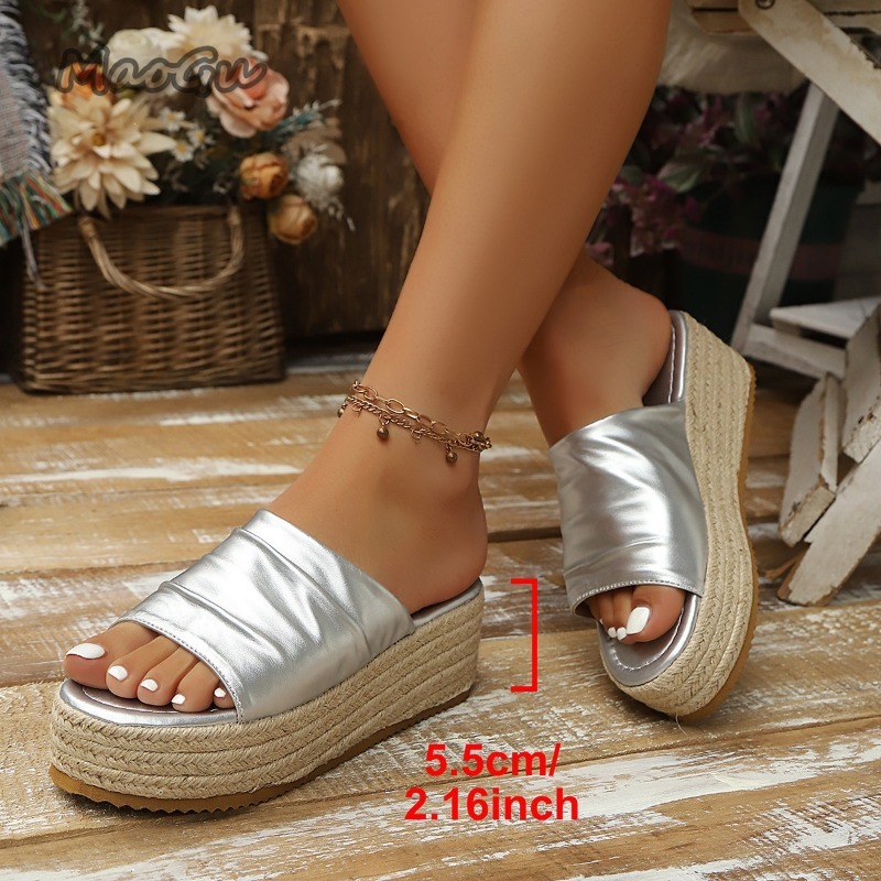 Women's Ruched Espadrille Wedg - Espadrille Slip On 리뷰 및 가격