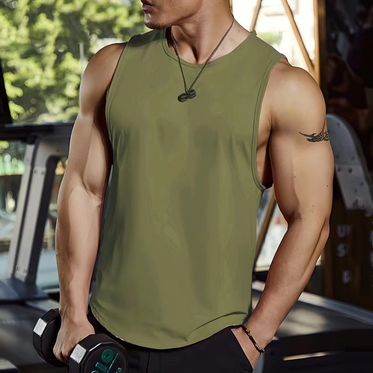 Men's Gym Clothing Summer Fitn - Tank Top Muscle 리뷰 및 가격