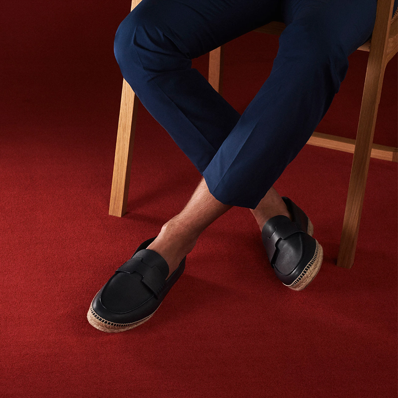 Piegitar Black Genuine Leather - Espadrille Slip On 리뷰 및 가격
