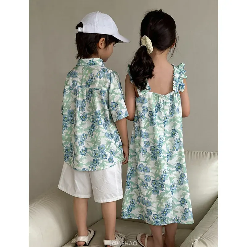Look Boys Shirts Korean Childr - Resort Shirt Floral 리뷰 및 가격