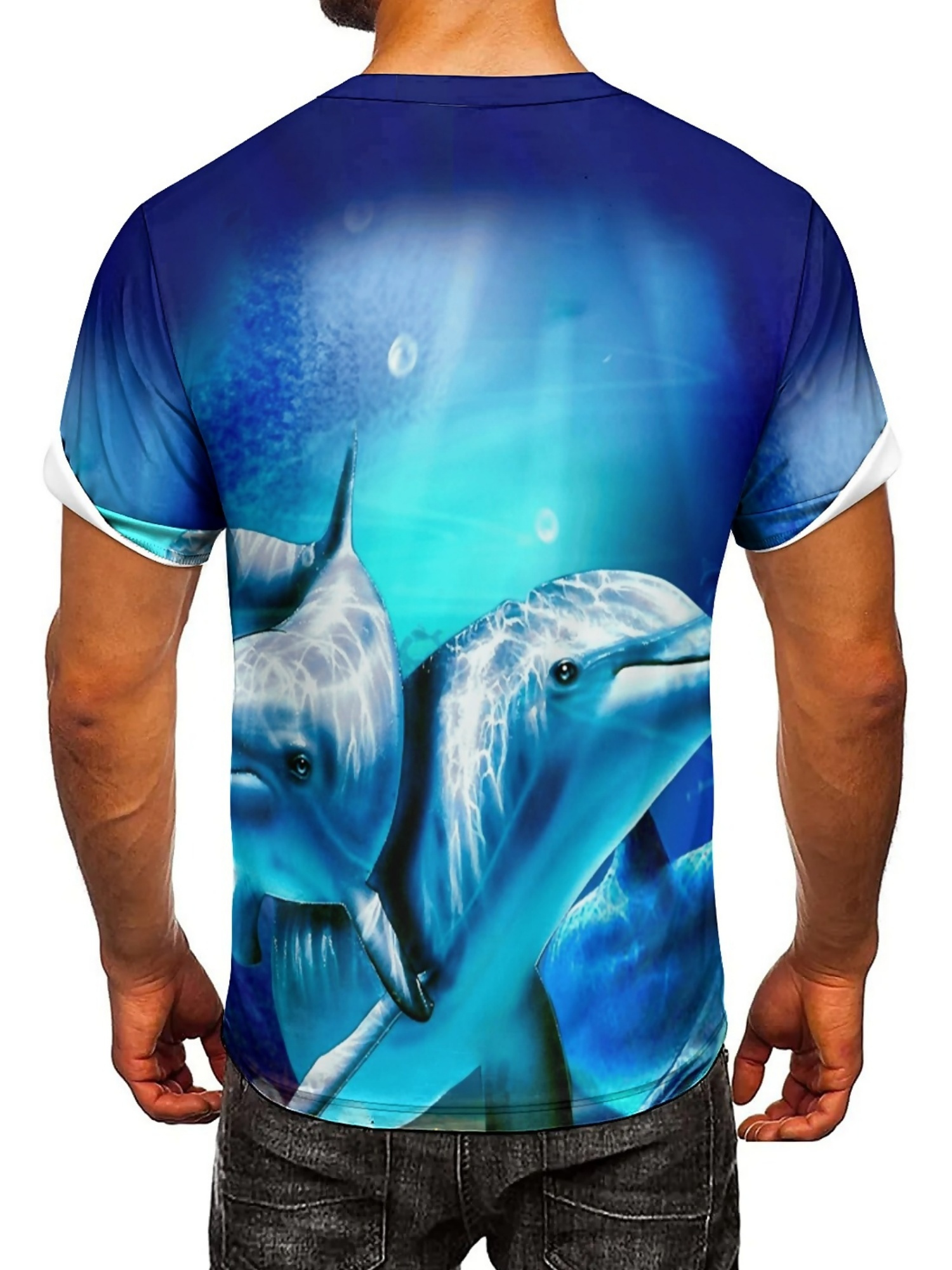Men'S Ocean Animal Dolphin Pri - Tee Graphic Print 리뷰 및 가격