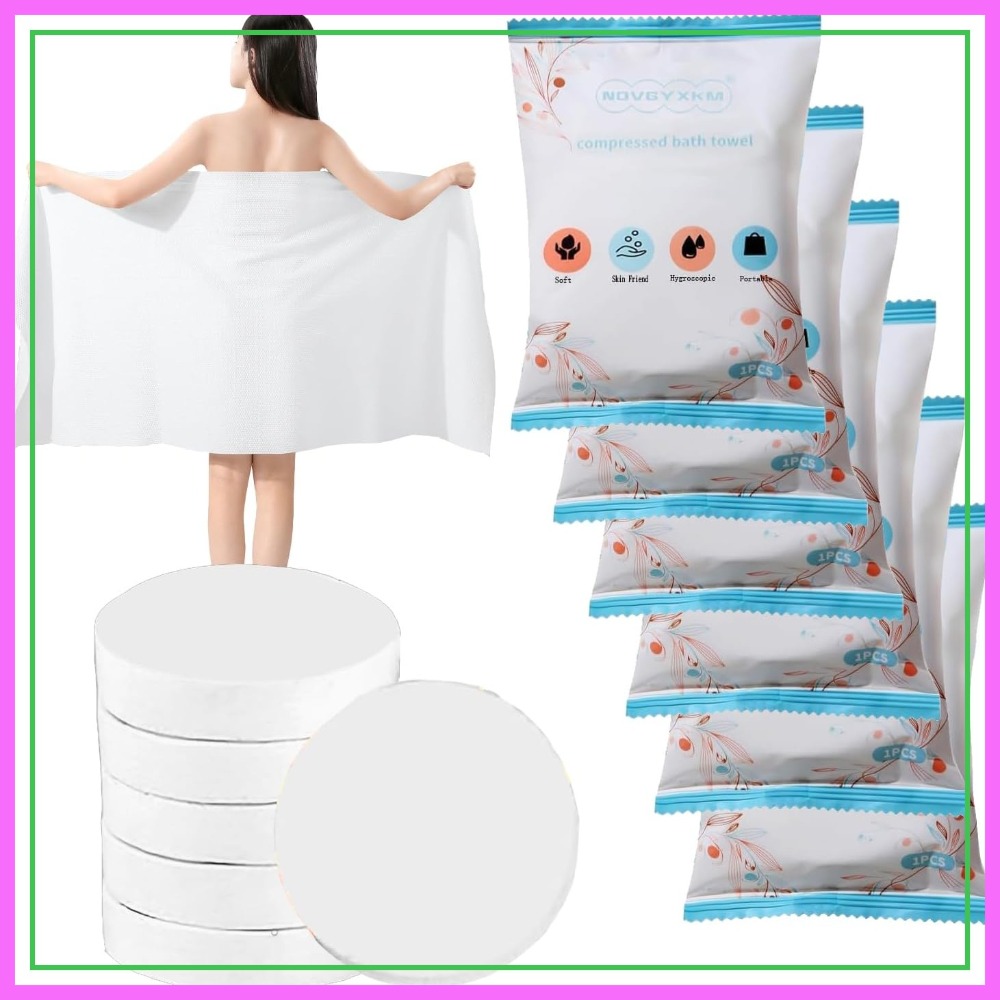 6 Packs Large Compressed Towel - Beach Towel Large 리뷰 및 가격