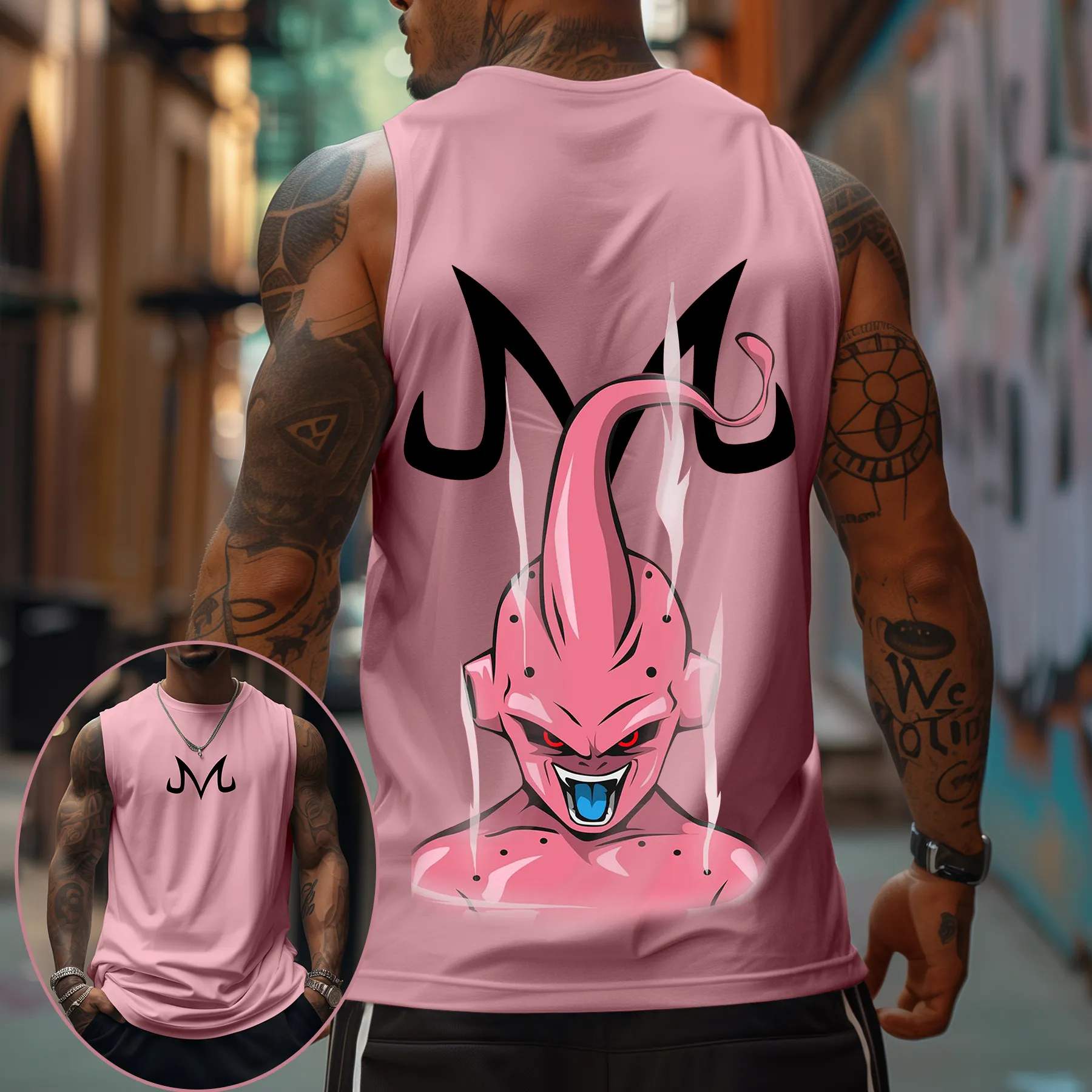 Majin Buu Dragon Ball Anime Pr - Tank Top Muscle 리뷰 및 가격