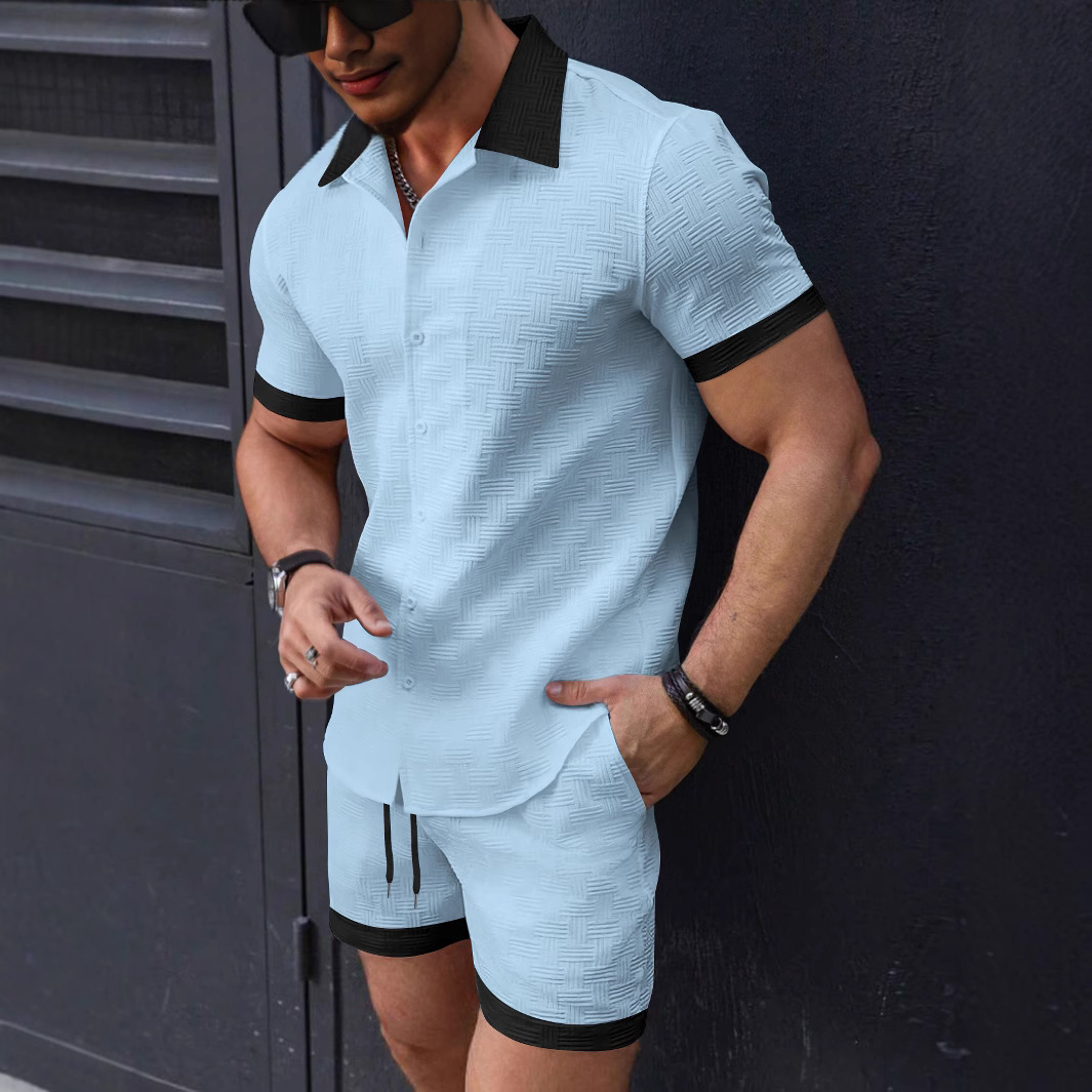 Matching Sets Trend Men Suit   - Short Linen Drawstring 리뷰 및 가격