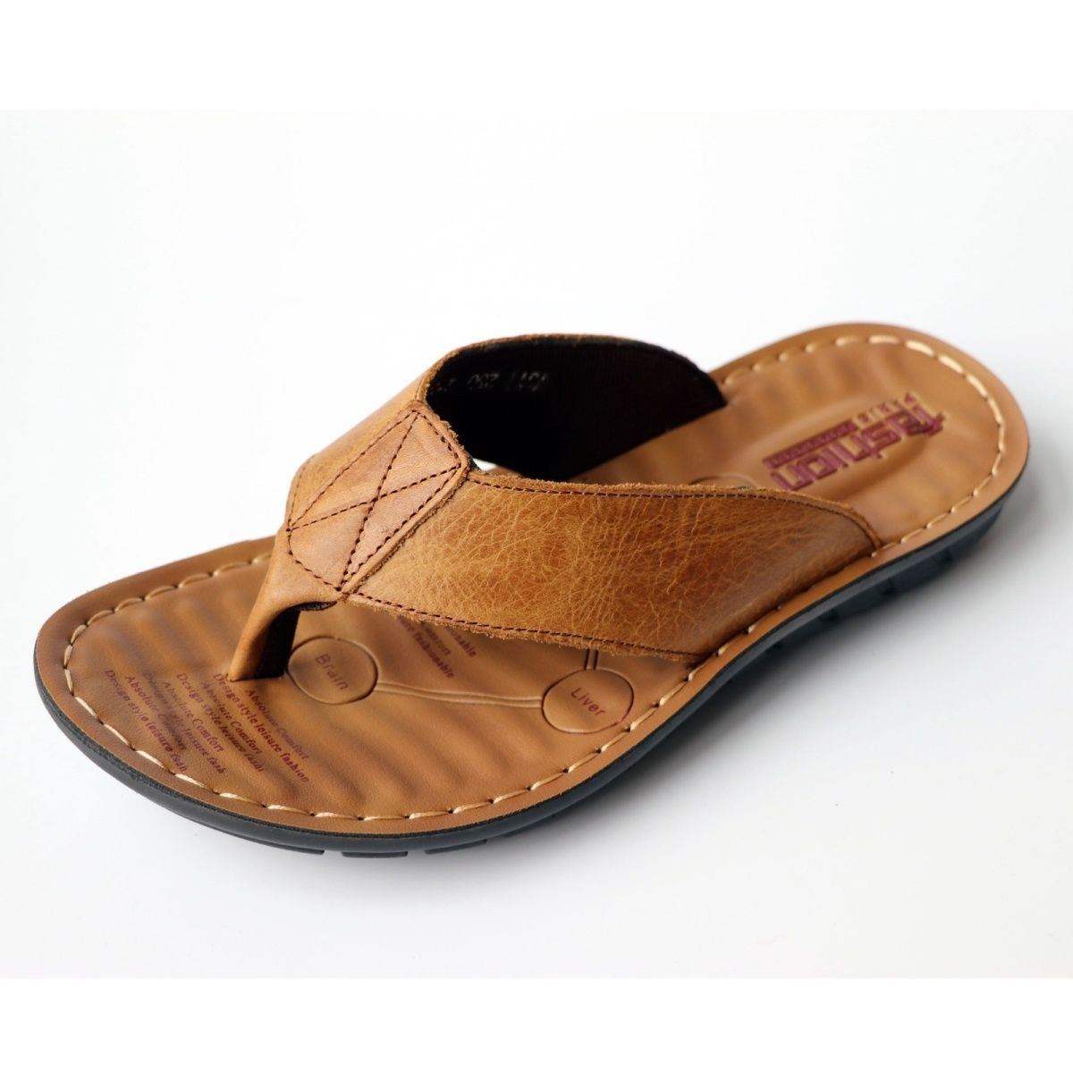 Summer Shoes Men Slippers Genu - Flip Flop Leather Men 리뷰 및 가격