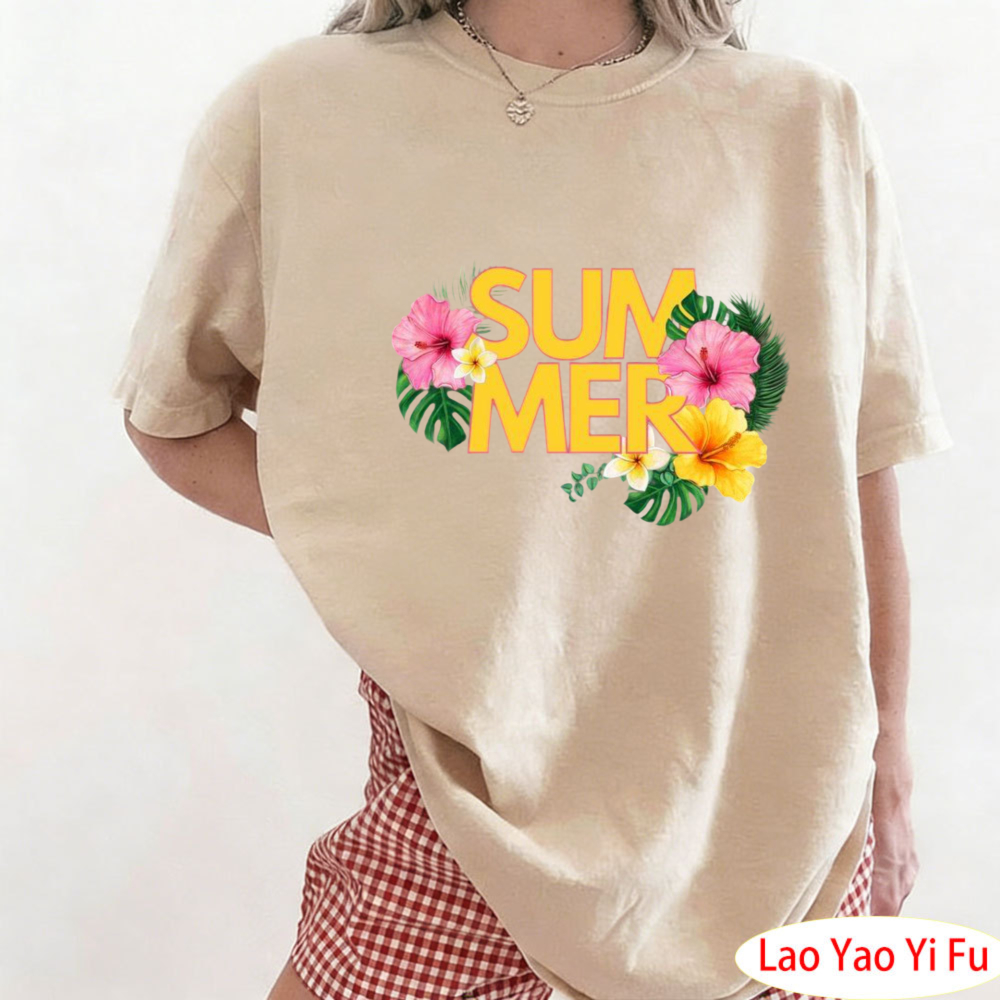 Summer Tropical Floral T-Shirt - Resort Shirt Floral 리뷰 및 가격
