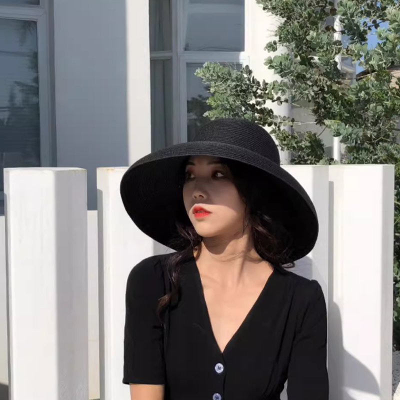 Summer Hepburn Style Vintage D - Bucket Hat Straw 리뷰 및 가격