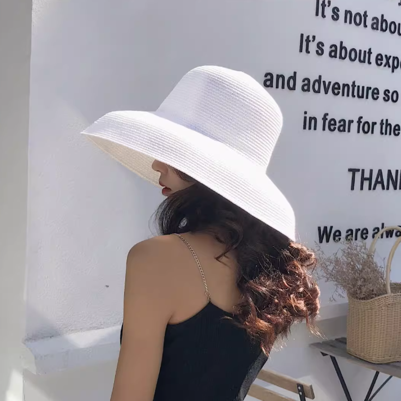 Summer Hepburn Style Vintage D - Bucket Hat Straw 리뷰 및 가격