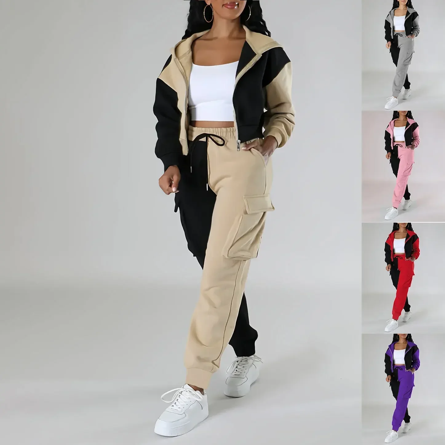 Women Loose Autumn Winter Two  - Short Linen Drawstring 리뷰 및 가격