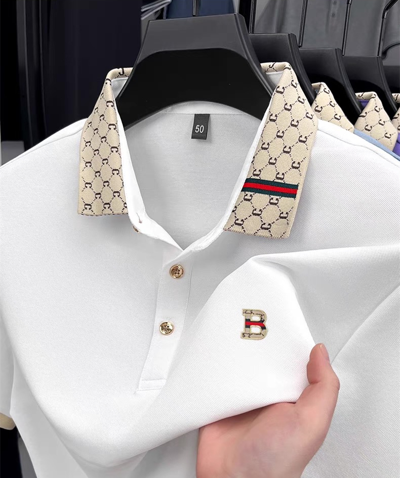 Luxury brand B letter embossed - Polo Shirt Pique 리뷰 및 가격
