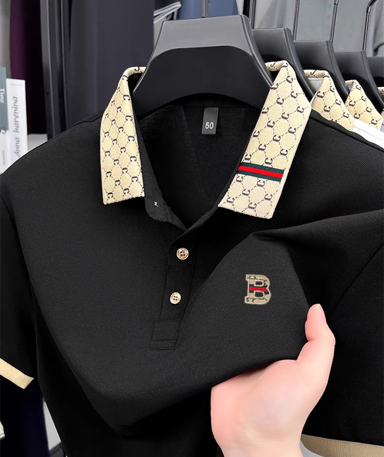 Luxury brand B letter embossed - Polo Shirt Pique 리뷰 및 가격