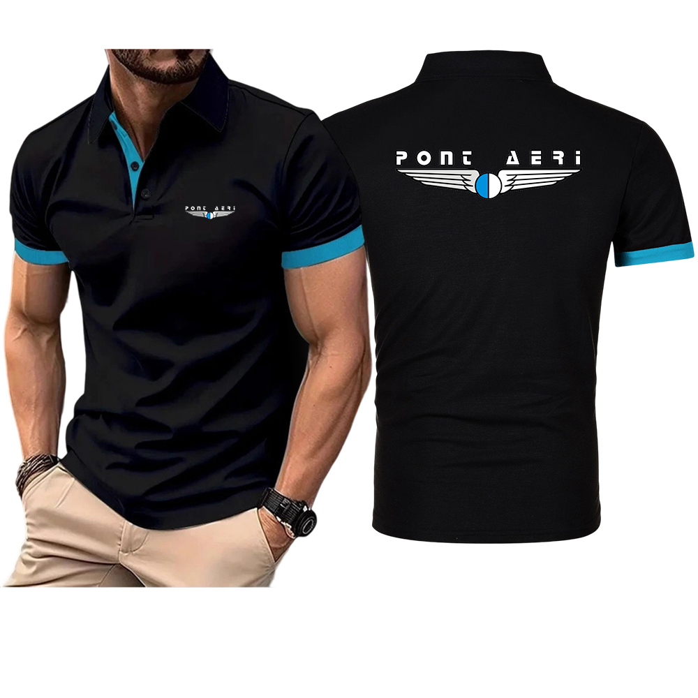 Disco Logo Pont Aeri CH Men's  - Polo Shirt Pique 리뷰 및 가격
