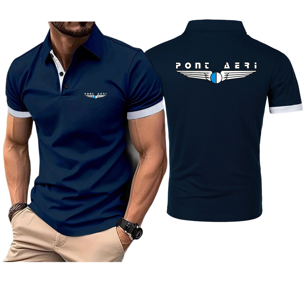 Disco Logo Pont Aeri CH Men's  - Polo Shirt Pique 리뷰 및 가격