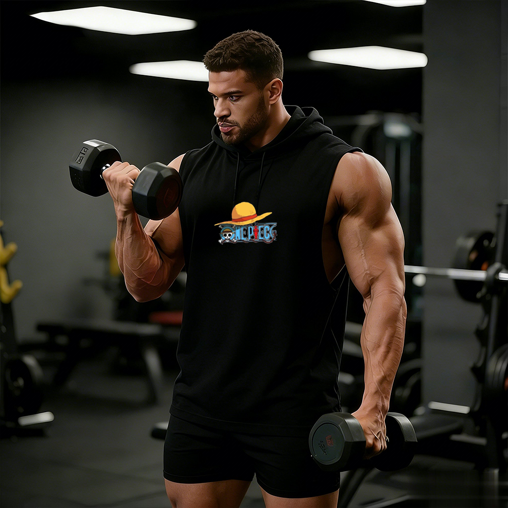 One Piece Anime Hoodie Sleevel - Tank Top Muscle 리뷰 및 가격