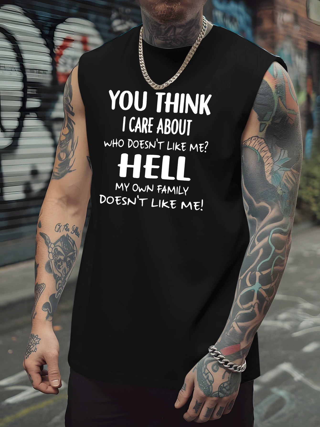 Men's Fun Quotes Sleeveless Mu - Tank Top Muscle 리뷰 및 가격