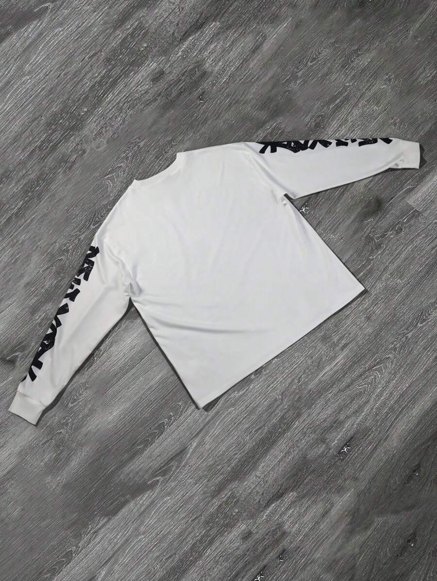 Men's Graphic Print Long Sleev - Tee Graphic Print 리뷰 및 가격
