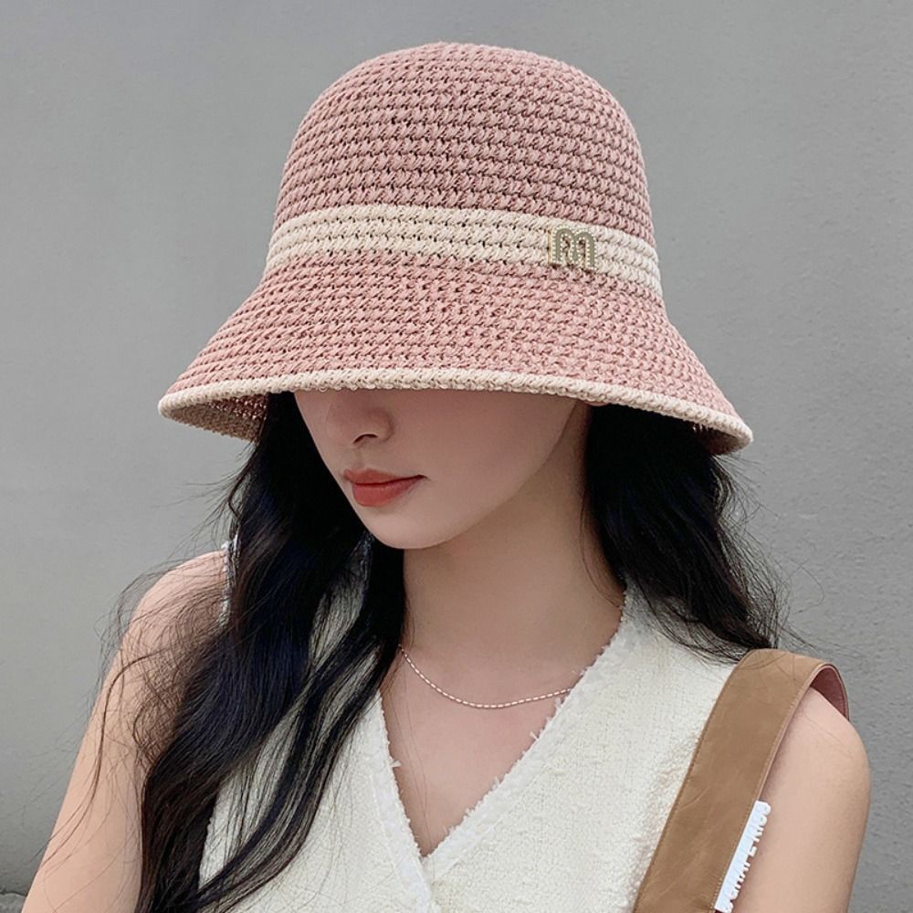 Elegant Bow Fisherman Hat Fold - Bucket Hat Straw 리뷰 및 가격