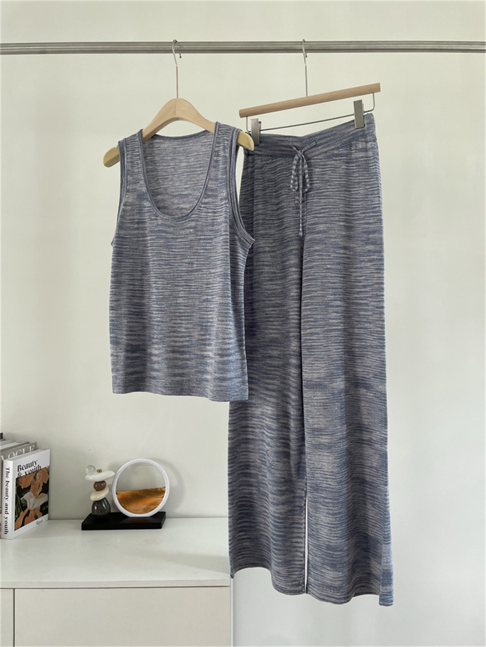 26 New Women's Clothes U-neck  - Short Linen Drawstring 리뷰 및 가격