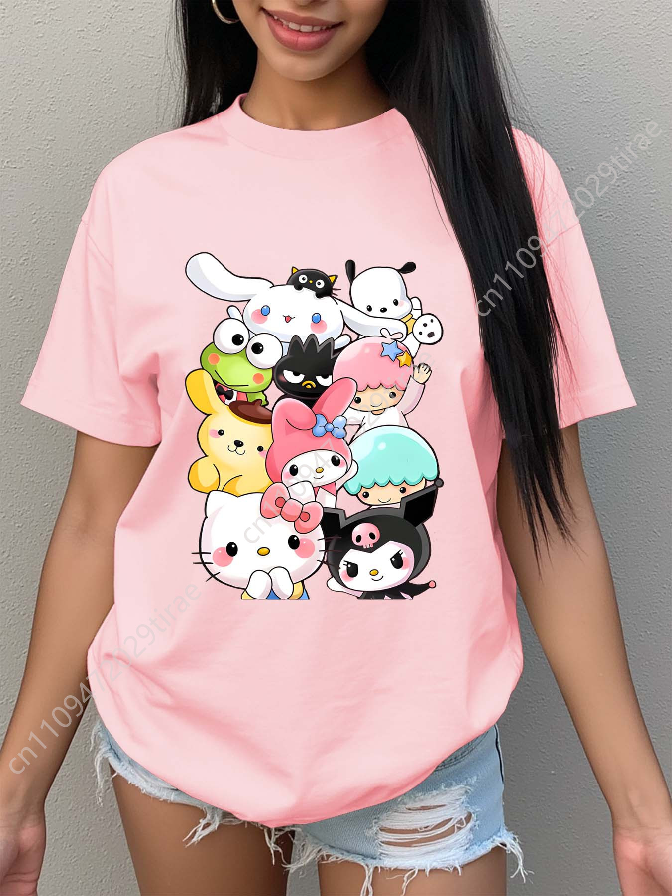 Women'S Sanrio Character Print - Tee Graphic Print 리뷰 및 가격