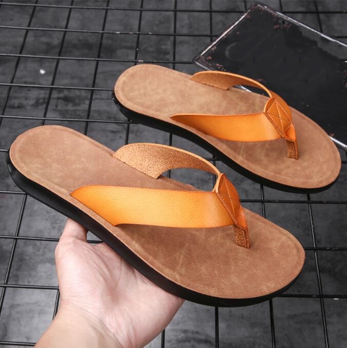 New Men's Shoes Leather Flip-f - Flip Flop Leather Men 리뷰 및 가격