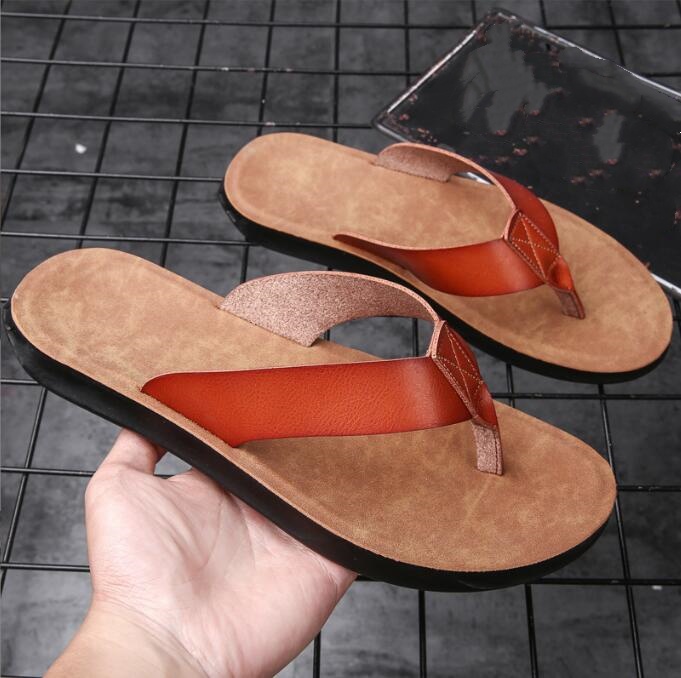 New Men's Shoes Leather Flip-f - Flip Flop Leather Men 리뷰 및 가격
