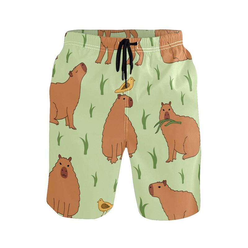Cartoon Animal 3d Print Capyba - Trunks Board Surf 리뷰 및 가격