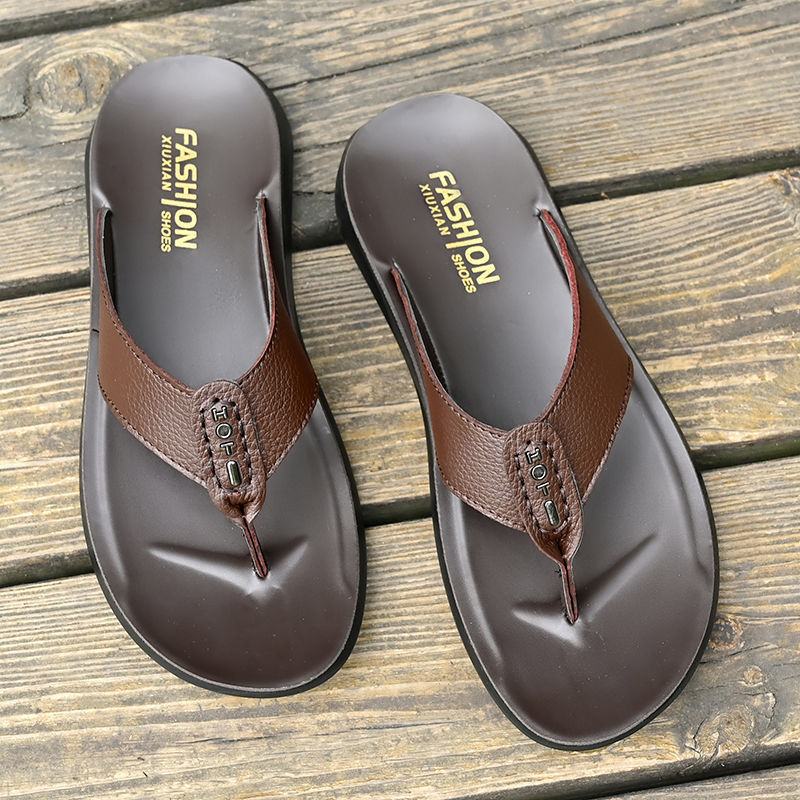 Hot Sale Men's Flip Flops High - Flip Flop Leather Men 리뷰 및 가격